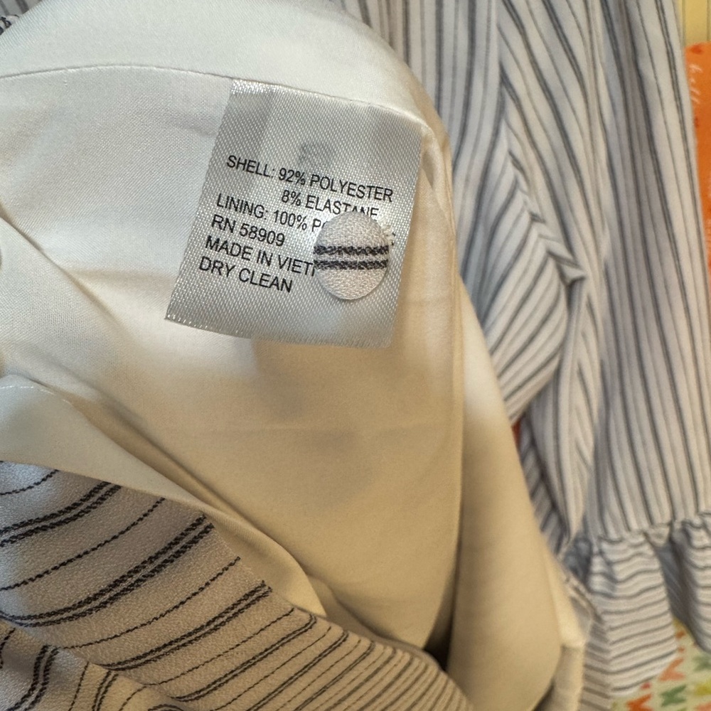 NWT Preston & York Navy and White Striped Dress 10 - Picture 8 of 8